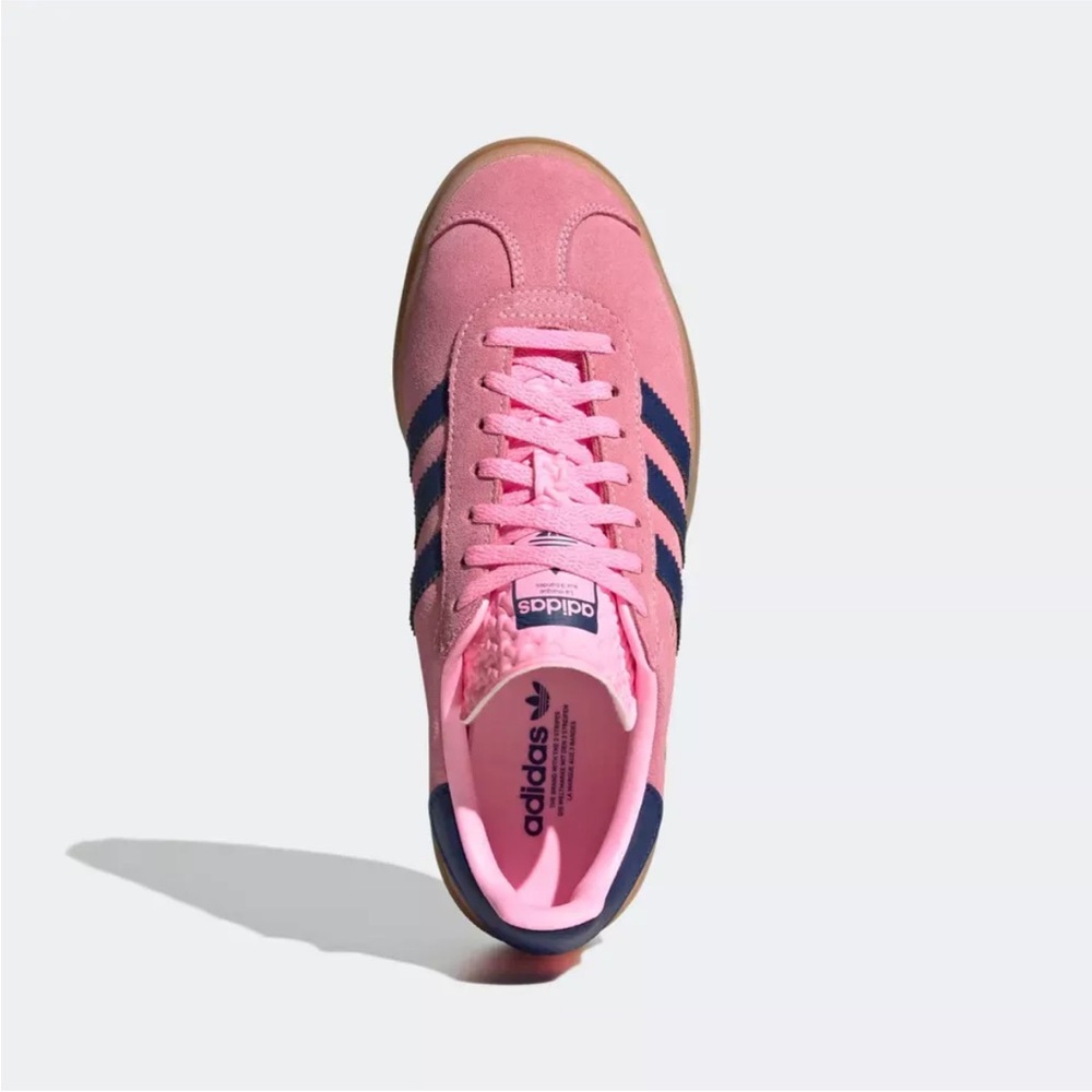 Adidas Gazelle Bold Pink and Navy Sneakers